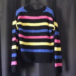 Knit multicolored sweater